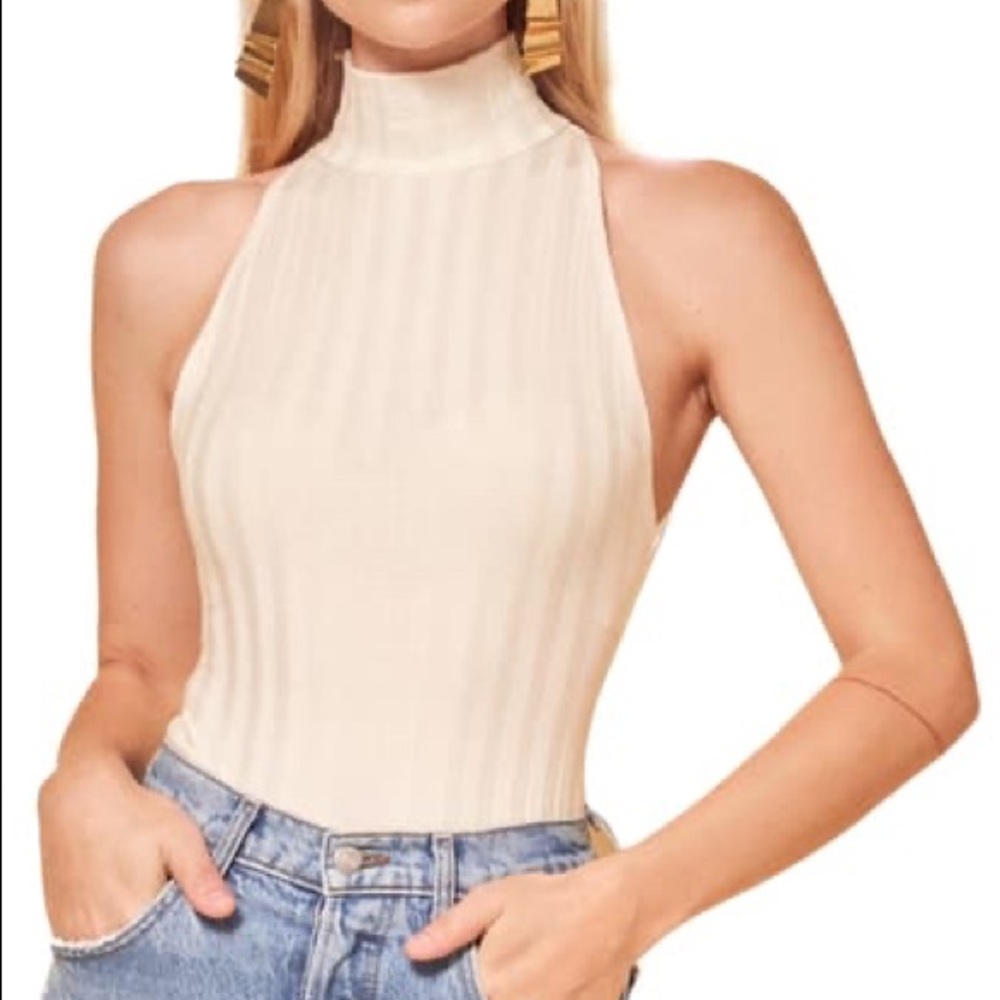 reformation // Isabel turtleneck bodysuit